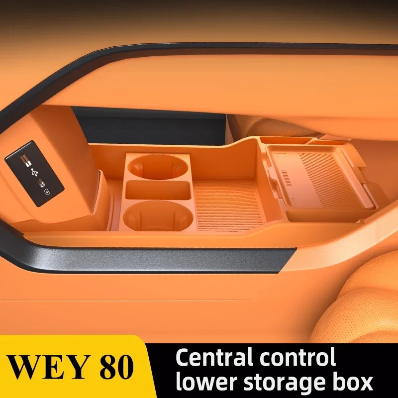 

Силиконовый коврик-органайзер для центральной консоли WEY 80 (2025 год), для зоны хранения под центральной консолью, для интерьера автомобиля