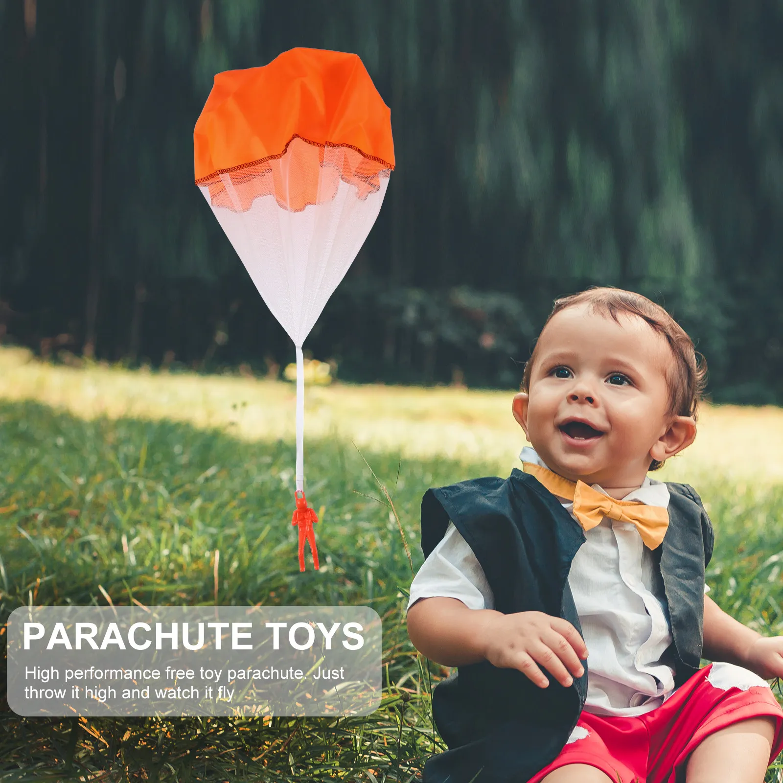 

6Pcs Mini Soldier Parachute Flying Set for Kids Outdoor Play Simulation Games Improve Creativity Kids Parachute Toy