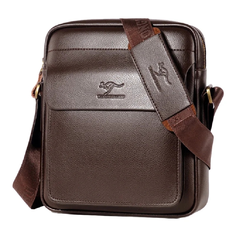 Men Casual PU Leather Shoulder Messenger Bag Men\'s Business Crossbody Bags Male Handbags Messenger Bags Briefcase Flap For Ipad