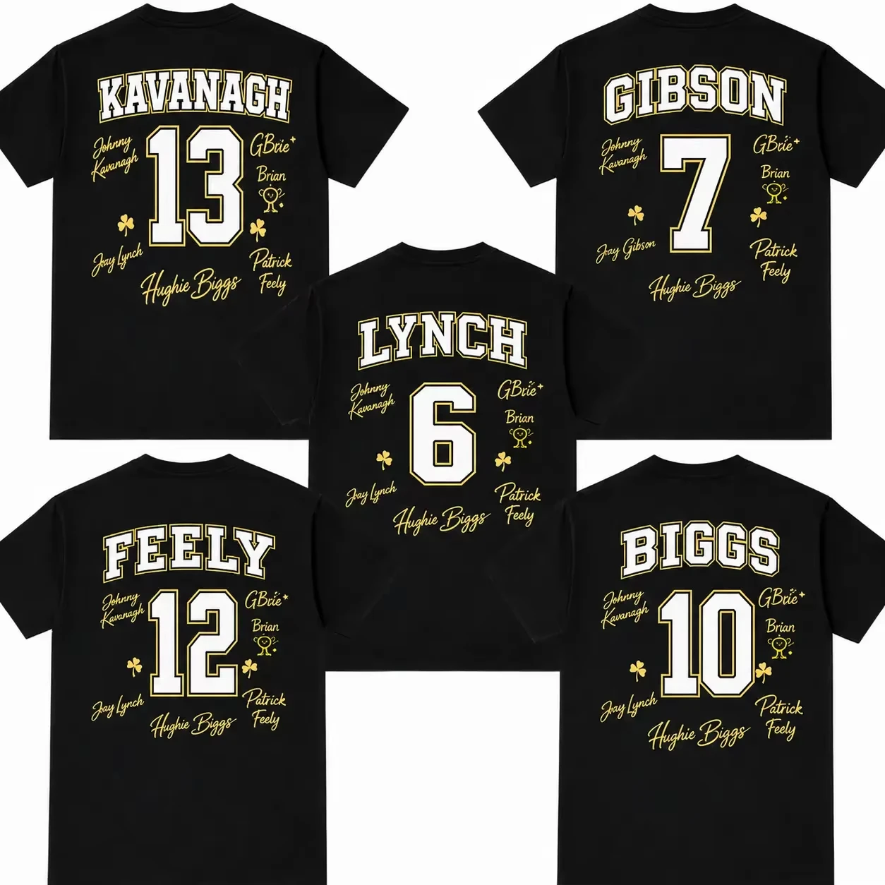 Kavanagh 13 Gibsie 7 Biggs 10 Feely 12 Boys of Tommen Merch T Shirt Casual Fashion T-shirt Suitable for Both Men and Women