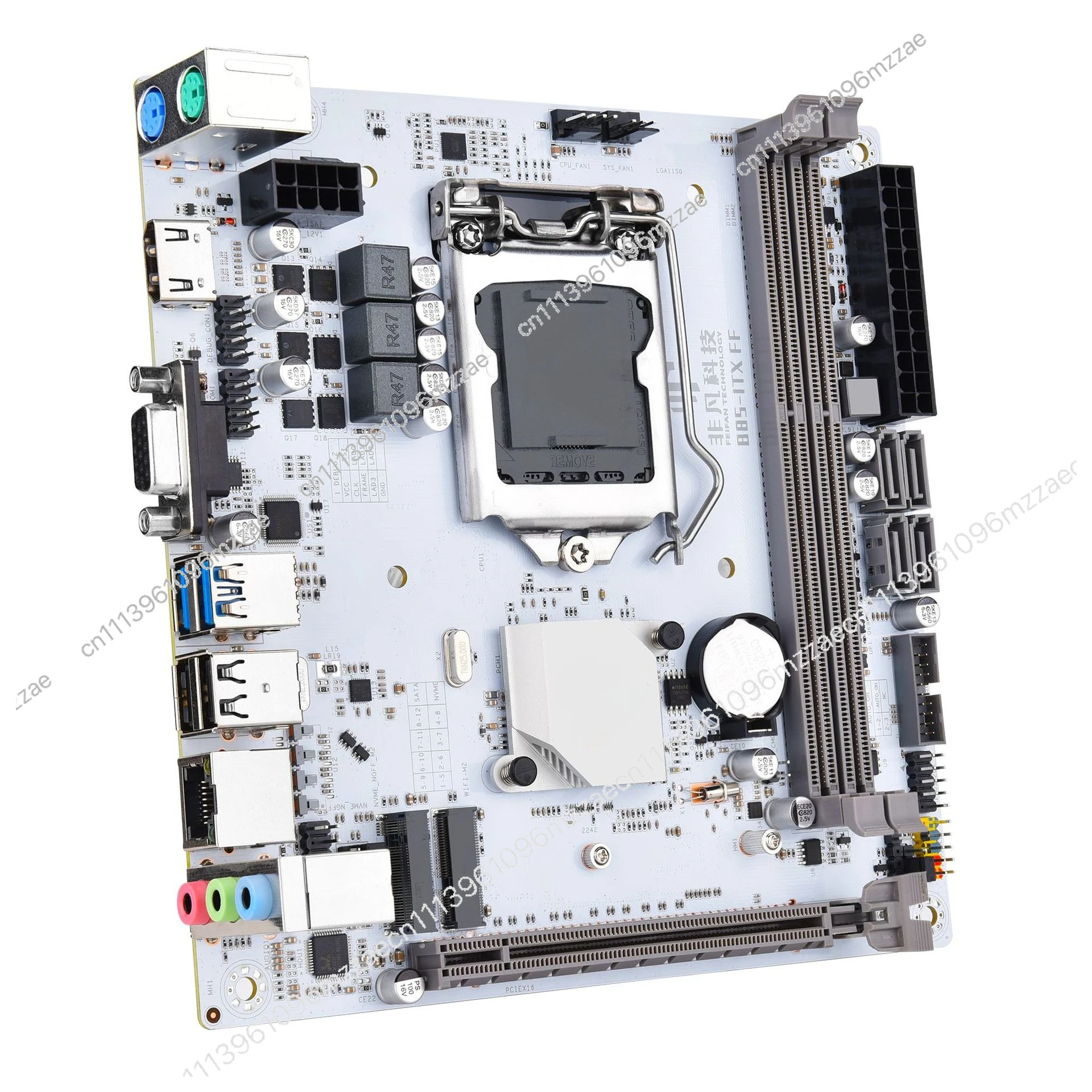 New ITX-B85 Desktop Computer Main Board 1150 Pins DDR3 Dual Channel with M.2 Gigabit Network Interface Card WIFI