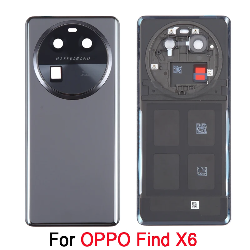 Original Battery Back Cover For OPPO Find X6 Phone Rear Cover with Camera Lens Frame Part