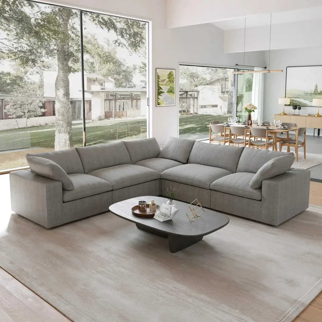 Vacuum Packed Sofa Room Furniture Set Chair And Bed Compression Vacuum Sofa In Box Couch With Sponge Filling Material