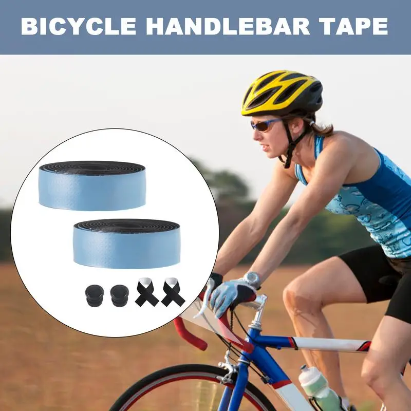 Handlebar Tape For Cycles 2 Rolls Cork Handlebar Tape Shock-Absorbing Cycling Handlebar Wrap Non-Slip Cycle Winding Tape For