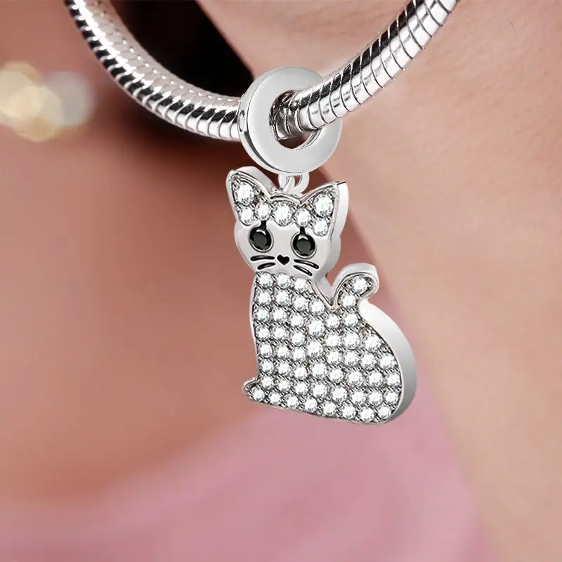 New 925 Silver Monkey Butterfly Crab Penguin Owl Pendants Charms Beads Fit Original Pandora Bracelet DIY Jewelry For Women 2024