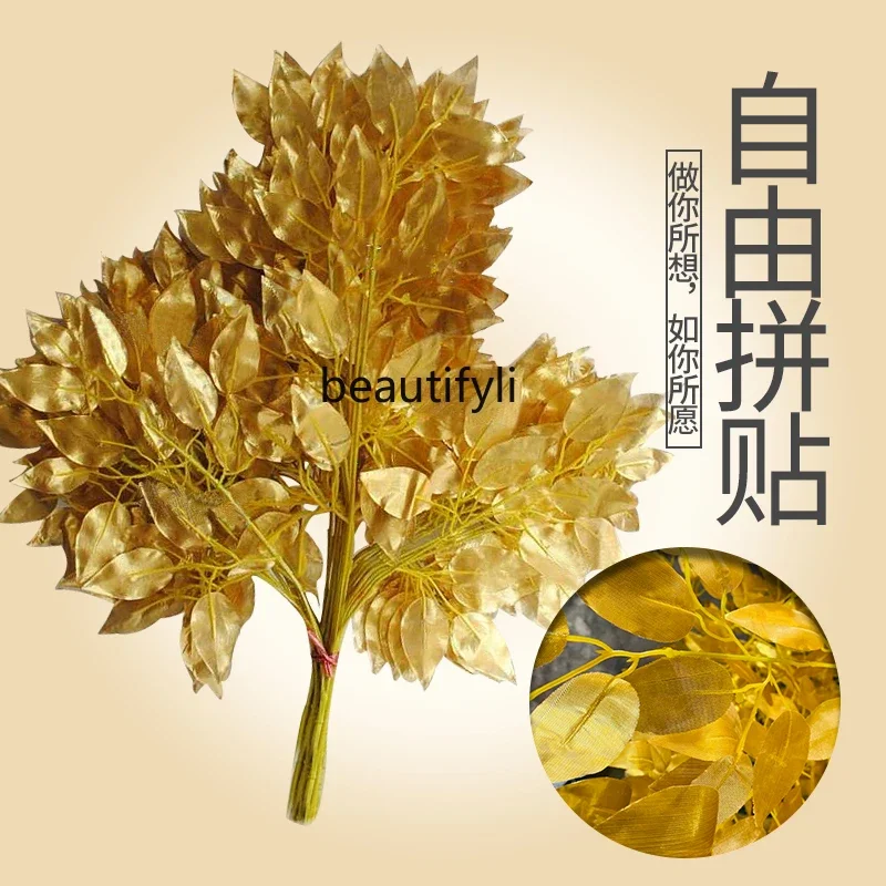 Simulation  Banyan Wishing Tree Golden Tree New Year Money   Fake  Simulation Gold Gold   Hall Mall Pachira