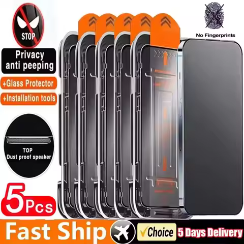 5-1Pcs Dust Free Privacy Glass For Samsung S25 Ultra S24 S23 S22 Plus FE A36 A35 A34 A33 A26 A25 A16 A15 A13 A56 A55 A54 A53 A52