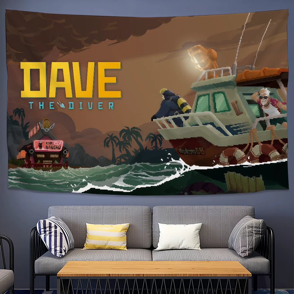 لعبة D-DAVE علم D-DIVER للتخييم في الهواء الطلق بار نزهة ديكور منزلي للحفلات لافتة زينة