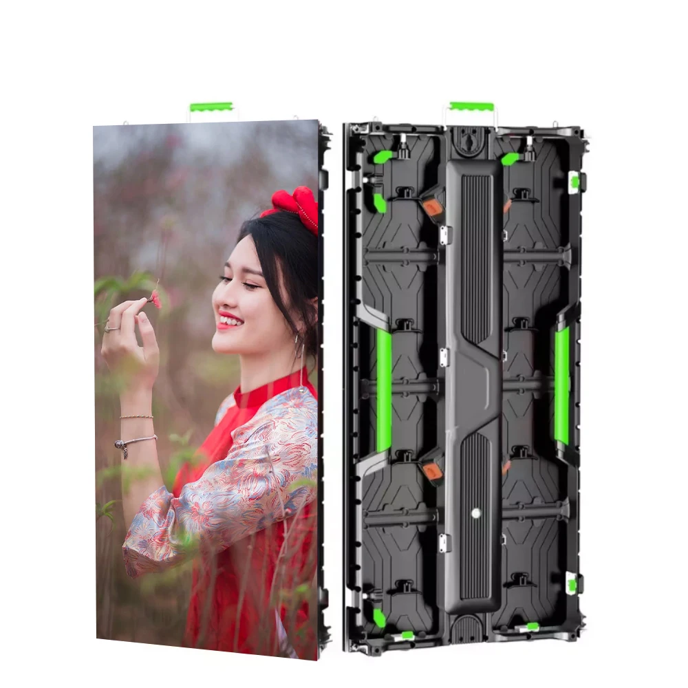 P2.976 Outdoor Rental LED Video Display Screen Size 6.56ftx6.56ft With Panel Cabinet 8 Pcs 500x1000mm For Stage