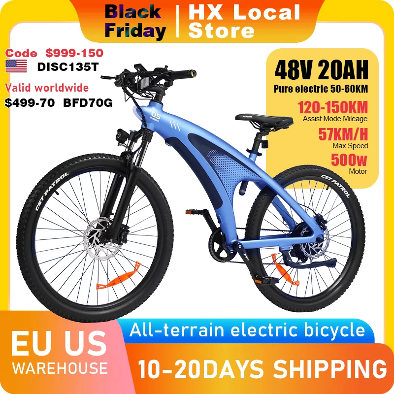 

HUANCI Q5 electric bike Adult Electric Bicycle 48V 20AH Off-Road electric bikes e bike Electric bike electric bicycle