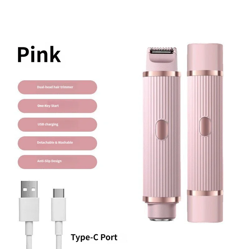 Double-Headed Women's Hair Remover Shaver Electric Trimmer for Body Hair Removal