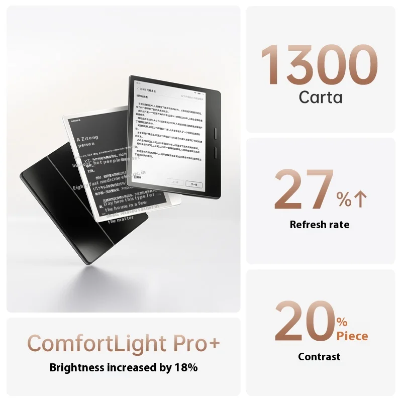 IReader Ocean 4 Turbo 2025 E-Book Reader Tela de tinta 1680 * 1264 7 polegadas Carta1300 300PPI Leitor de proteção ocular Leitor de e-book