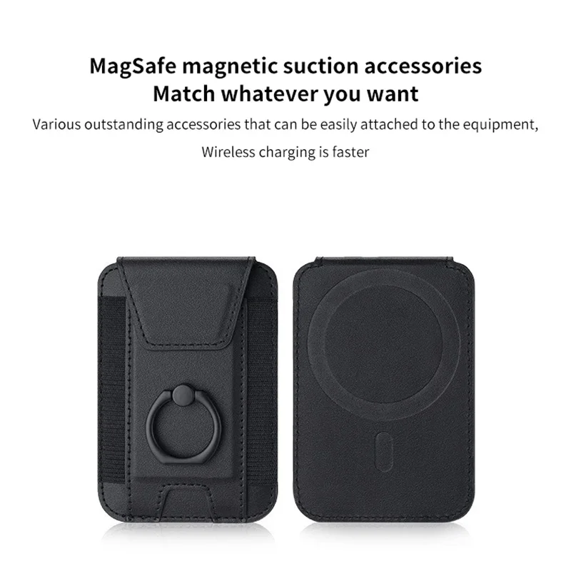 Magsafe محفظة جلدية مغناطيسية آيفون 15/14/13/12/11 برو ماكس S24 S23 S22 الترا-حامل بطاقة الهاتف حقيبة الملحقات