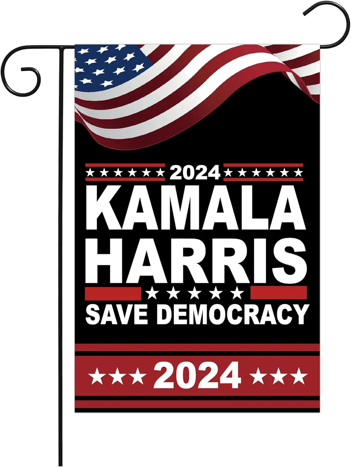 Kamala Harris 2024 Flag 12X18Inch Kamala Harris For President 2024 Garden Flag Double Sided Garden Flag for Indoor Outdoor Banne