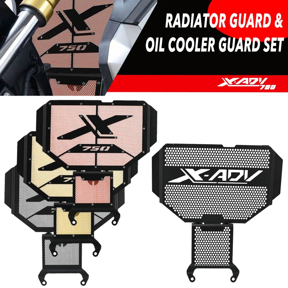 

Для Honda XADV750 X-ADV XADV 750 2021 2022 2023 2024, алюминиевая защитная крышка радиатора мотоцикла, защита решетки