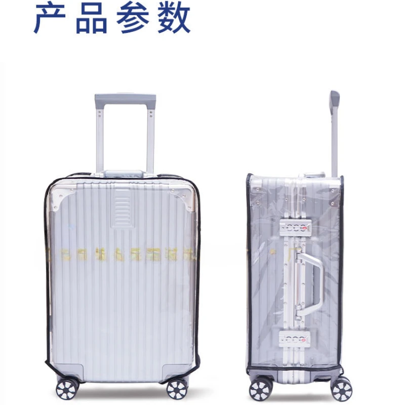 Zestaw walizka podróżna na kółkach wodoodporny i odporny na zużycie zestaw walizka przezroczyste pudełko PVC