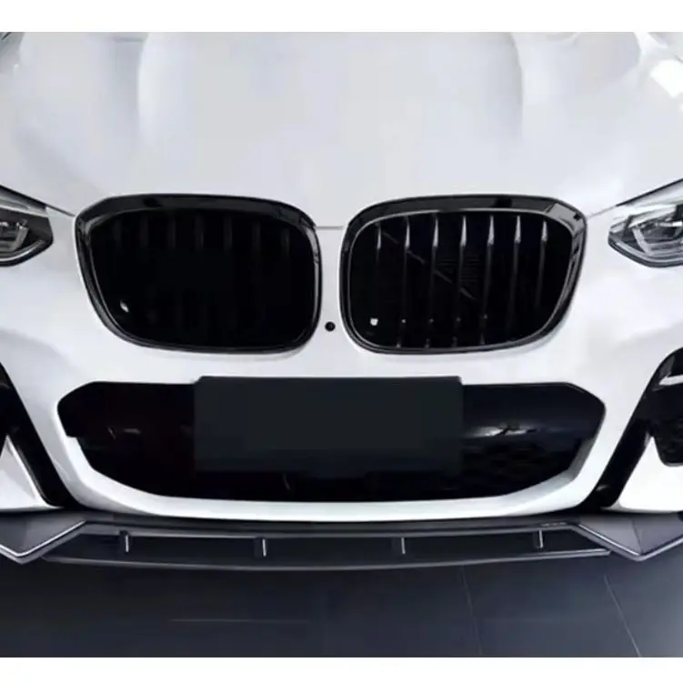 

Car Front Bumper Lip Chin Spoiler 4Pcs Gloss Black Front Lip Tuning For BMW X3 G01 X4 G02 M Sport 2019 2020 2021