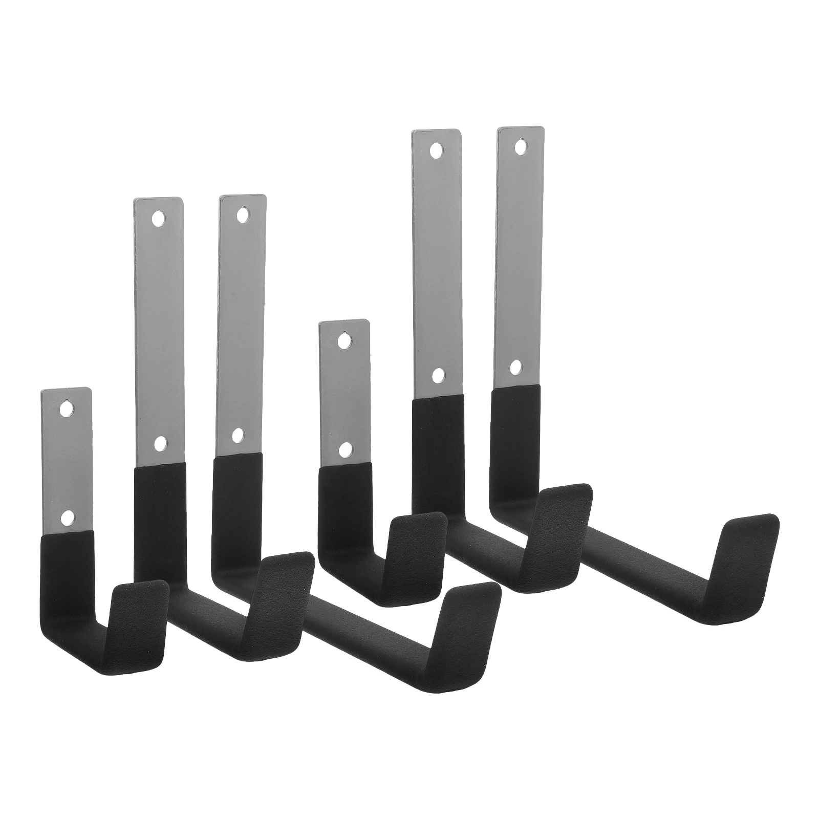 

6pcs HeavyDuty Hook Set Metal Garage Wall Hooks Storage Tool Hanger Steel Versatile Longlasting WidelyUse CarTrunkStorage