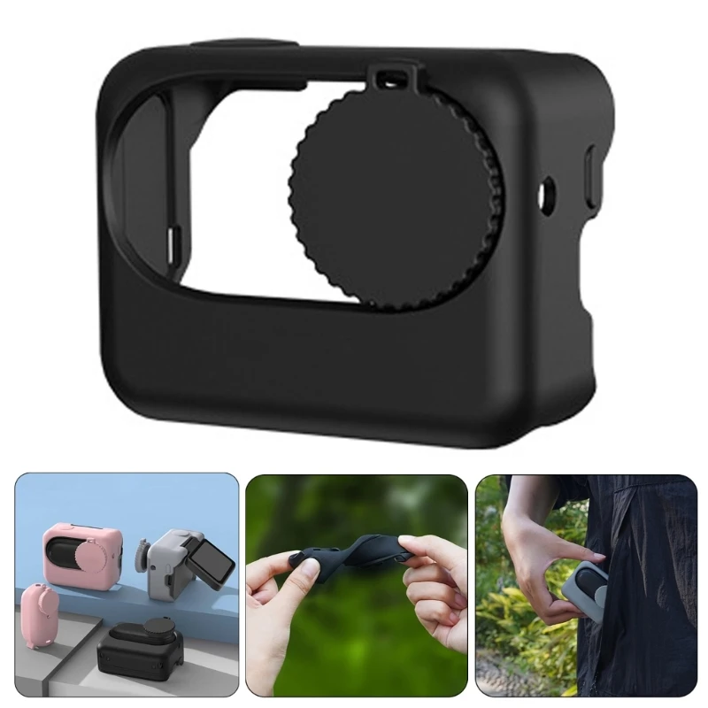 For 360 GO 3S Camera Case Protective Sleeve Cover Silicone Soft Skin Protector Camera Compartment Case Nonslip Cover