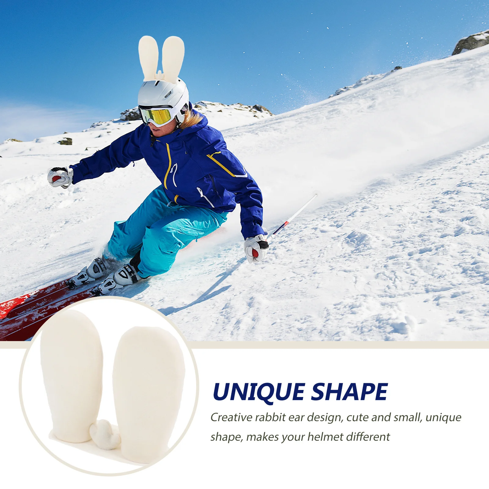 

1 шт., украшение для ушей кролика, креативные кроличьи уши для детей и взрослых, аксессуары для мотоциклов, прочное украшение