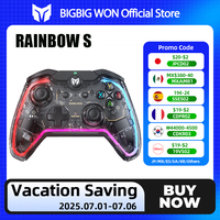 BIGBIG WON Gaming Controller Rainbow Lite With Joystick RGB Wired Game Gamepads joystick for Switch/Win10&11