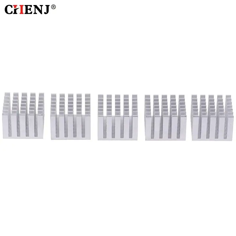 5Pcs 20x20x15/10mm Cooling Accessories DIY Heatsink CPU GPU Chip Aluminum Heatsink