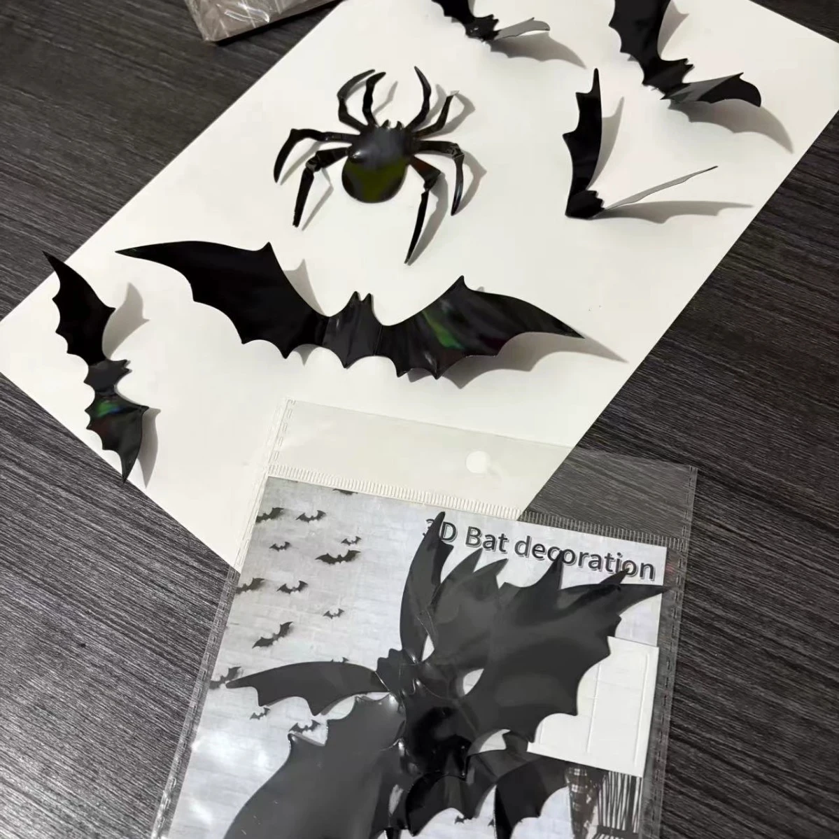 12-120pcs Halloween Decoration 3d Bat Wall Stickers Decoration Furniture Windows Yard Logo Outdoor Lawn Ghost Party Decor 1