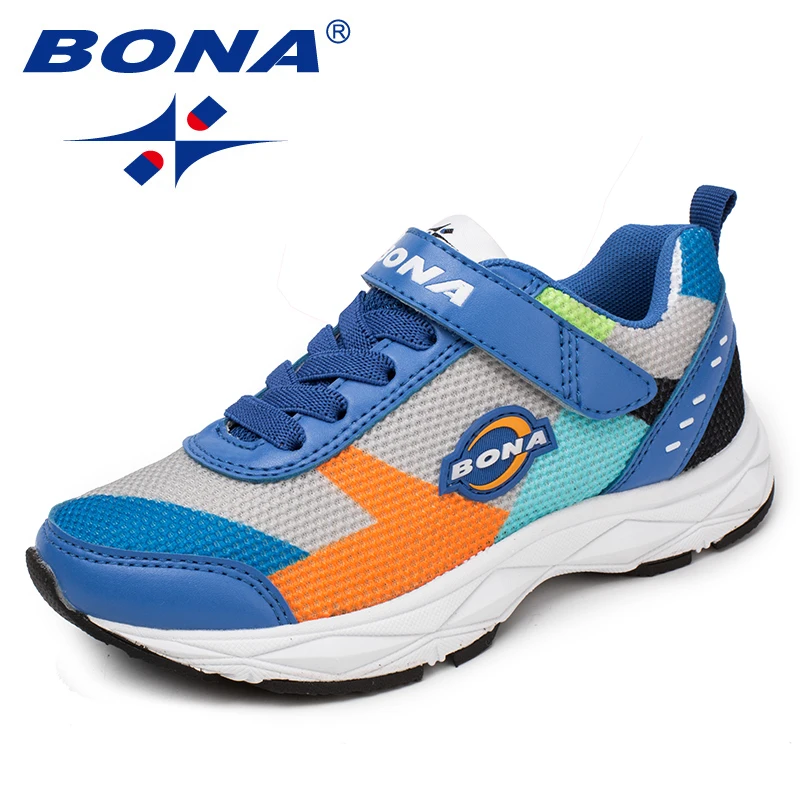 

BONA New Arrival Style Children Casual Shoes Mesh Boys Shoes Hook & Loop Girls Loafers Outdoor Fashion Sneakers Free Shipping