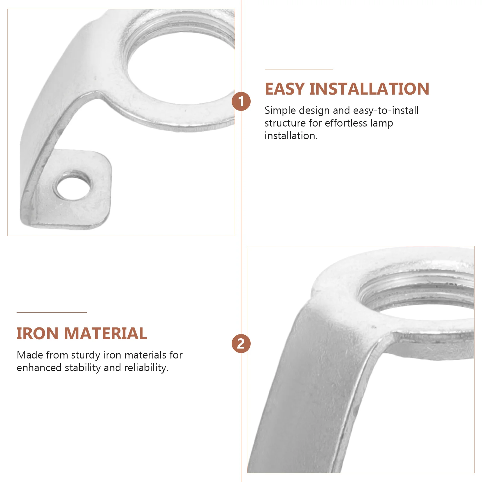 

20Pcs Horn Light Bracket Versatile Lamp Fixing Replacement Part for Lighting Fixture Accessories Easy to Install Solid Build