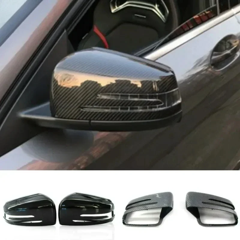 

Carbon Fiber Side Mirror Cover Caps for Mercedes Benz W204 W212 W221 W176 W246 C117 X204 X156 Exterior Replacement Accessories