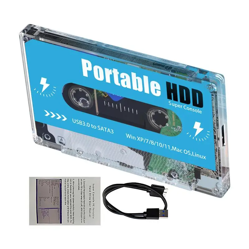 أقراص القرص الصلب الخارجية Super Console Batocera 500G المدمجة في 60000 ألعاب ريترو 70 محاكيات كلاسيكية للتلفزيون والكمبيوتر المحمول