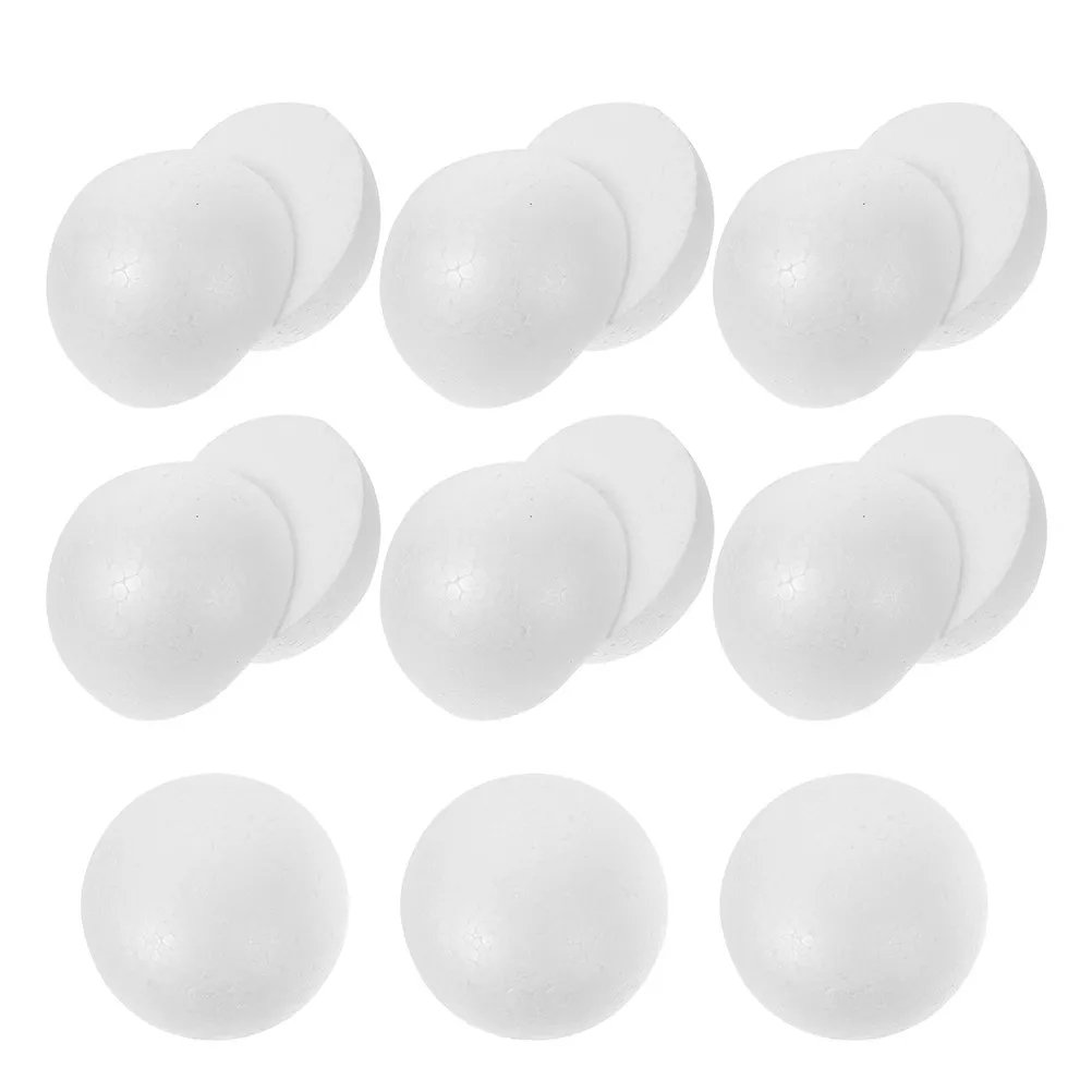 20Pcs White Half Sphere Polystyrene Ball for Floral Arrangements Wedding Flower Supplies Craft Foam Balls DIY Flower view 3