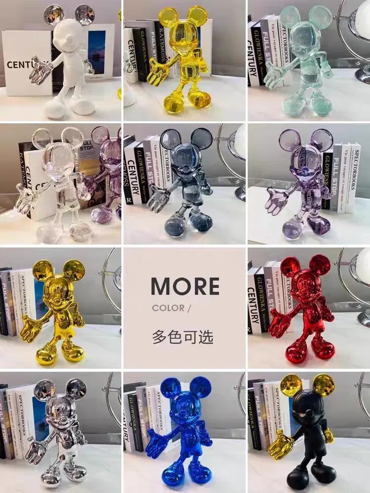 30cm Simple Modern Minnie Mouse Action Figure Resin Statue Collection Dolls Fashion Model Toys living room decorations