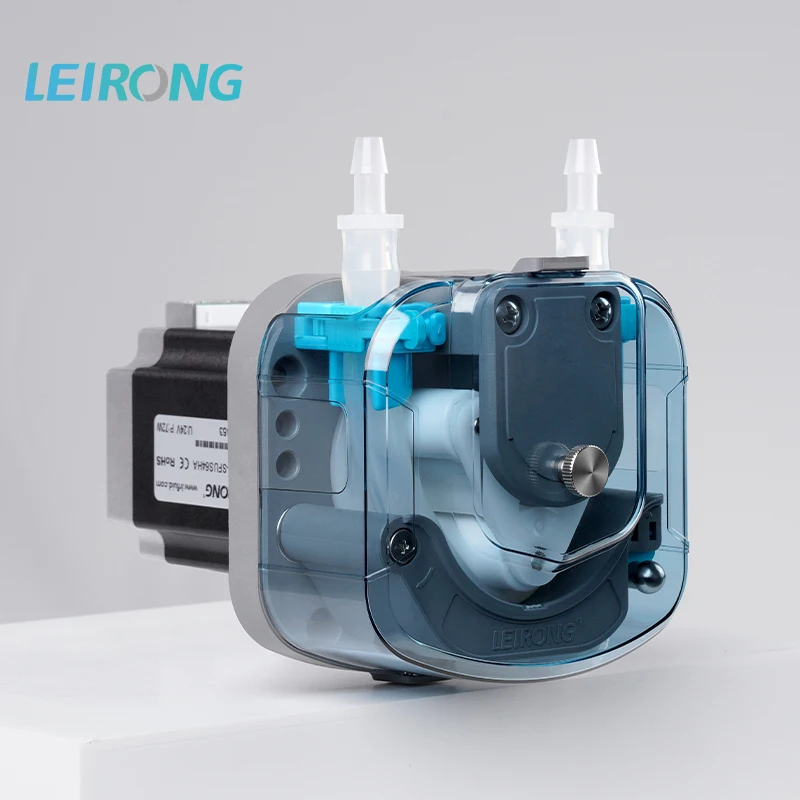 LeiRong BP2000 Stepper Motor Peristaltic Pump  Large Flow for Viscous Liquids, Spring Structure Extends Pipe Life, Custom Color