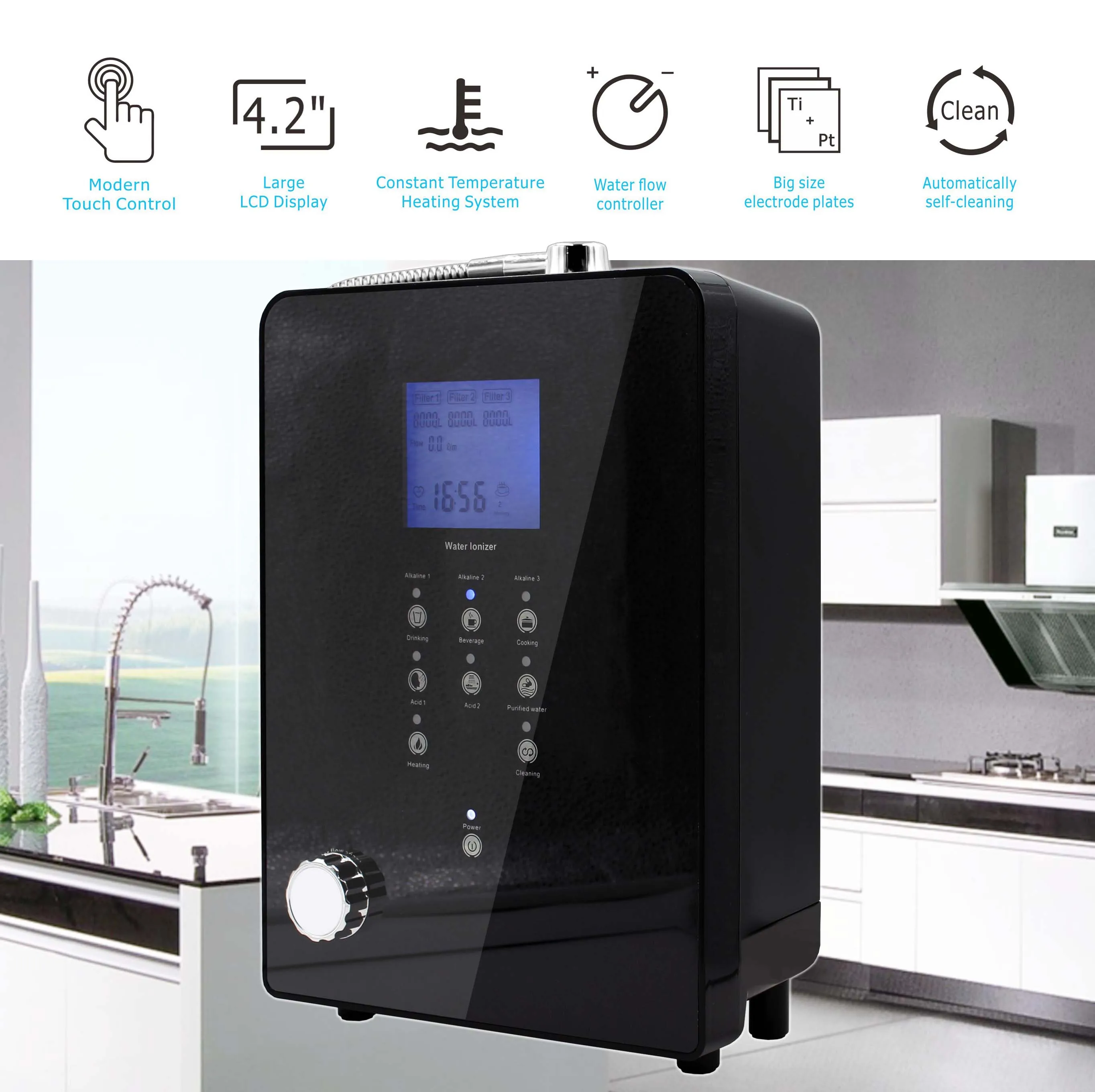 High Quality  Household Alkaline Water Purifiers Hydrogen Water Generator EHM-939