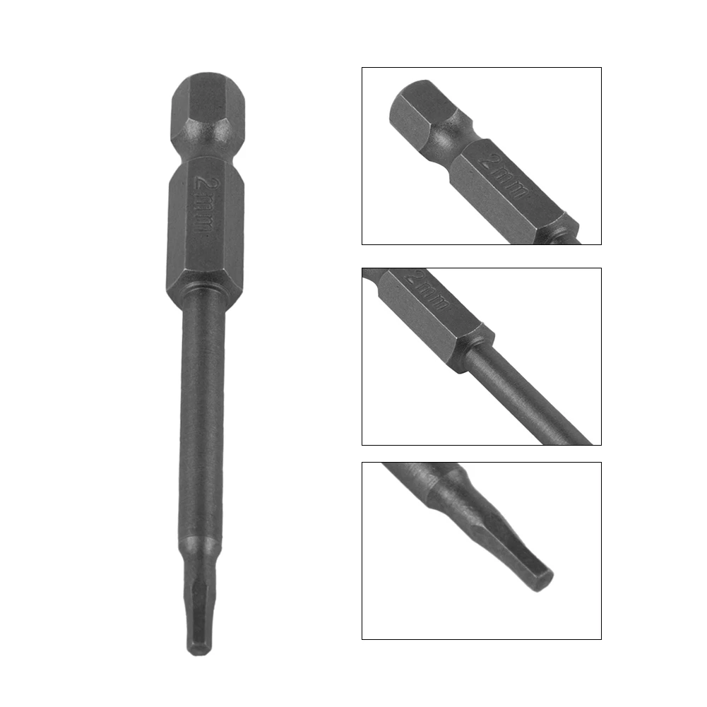 Broca de destornillador hexagonal, vástago hexagonal conveniente, capacidad magnética para bricolaje y sitios de trabajo