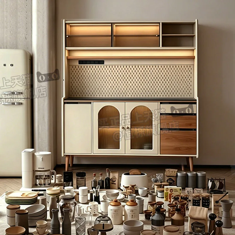 Meuble de Rangement Commercial Moderne en Bois pour Bar de Restaurant, Armoire Haute pour Boissons, Whisky et Vin, Étagère de Rangement, Mobilier de Maison