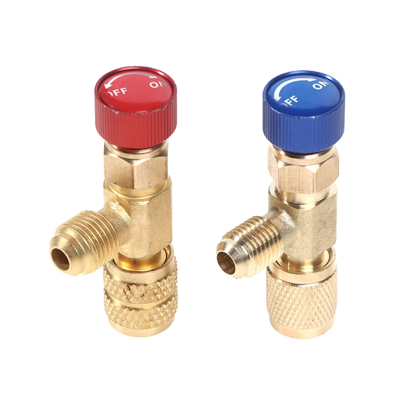 Imagem -04 - Condicionado Safety Valve Adapter Refrigeração Carregamento Adaptador de Cobre Fitting Tools R410a R22 Novo 1pc ar