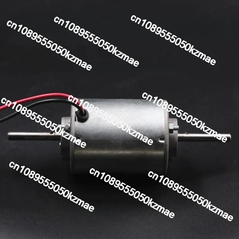 12V 50W silent motor double roller bearing double output shaft 3500RPM high speed micro DC drive motor