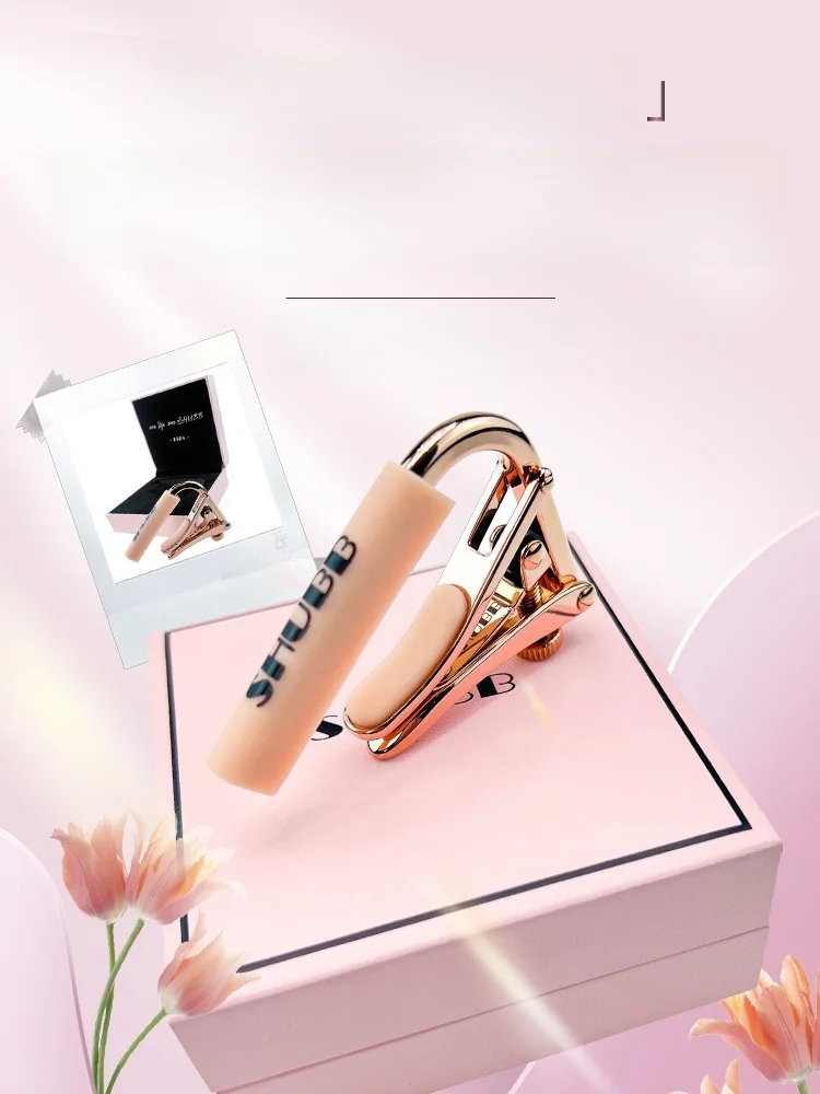 shubb-c1-rose-gold-tuning-capo-slide-folk-guitar-high-aesthetic-value-adjustable-tuning-clip-for-men-and