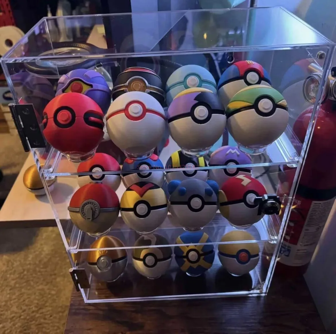 재고 있음 3D 프린팅 포켓몬 포켓볼 포켓 몬스터 모양 볼 장식품 포켓몬 선물 모델 컬렉션 선물 생일 장난감