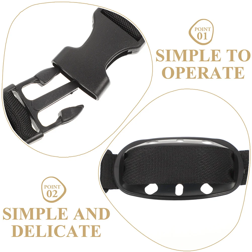 

3Pcs Nylon Chin Strap Detachable Easy to Use Comfortable for Wearing Hardhat Chin Strap Accessory