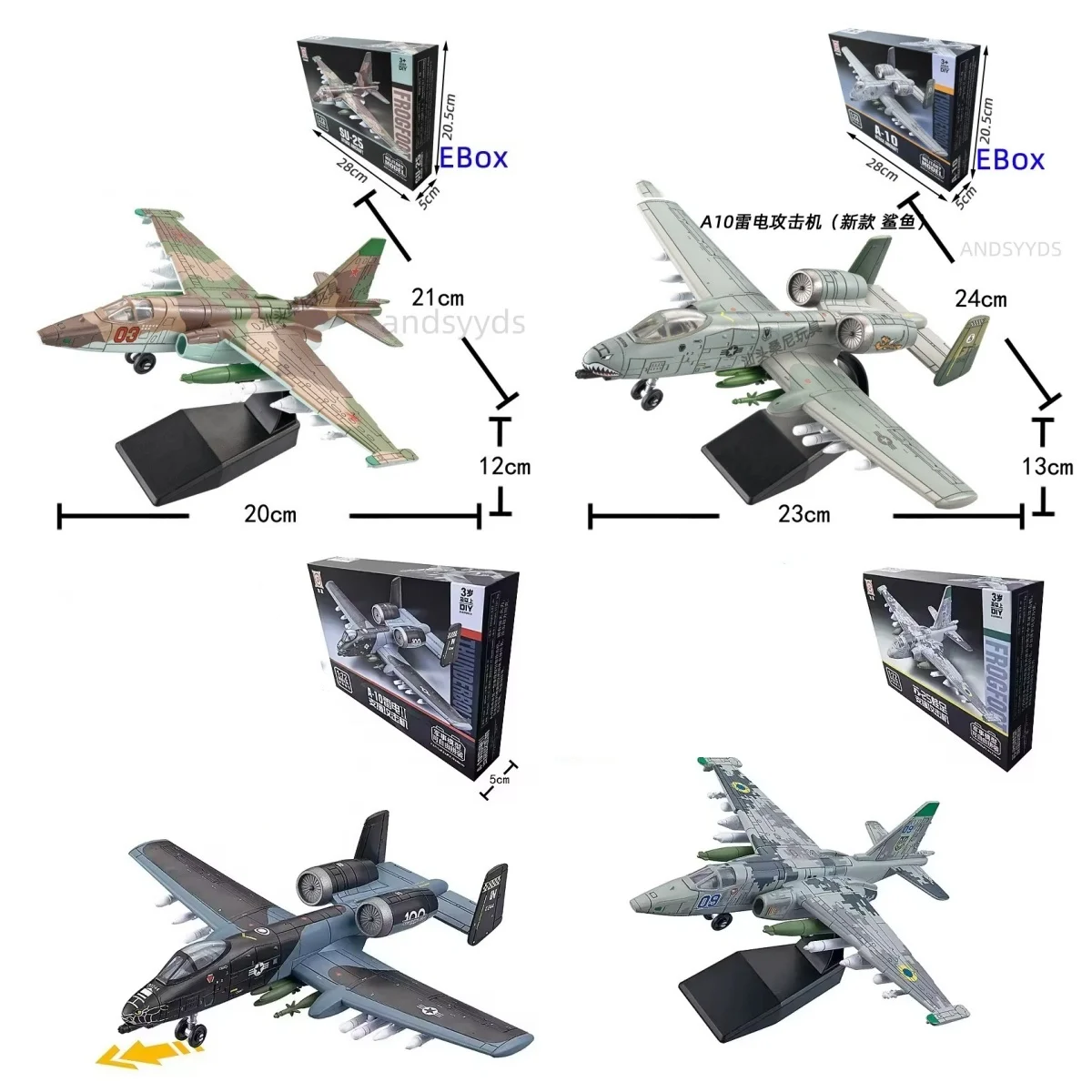

Креативные военные серии, строительные блоки A-10 Thunderbolt II Warthog, самолет, стелс-истребитель, модель тяжелого грузовика, игрушки для мальчика, Рождество