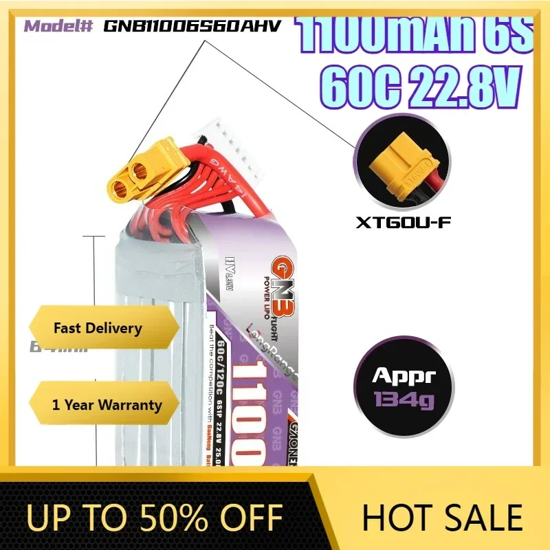 SWZY   1100mAh 6S 60C 22.8V Lipo Battery with XT60 PLUG For Racing Drone FPV Quadcopter Helicopter Airplane PartsFast Delive