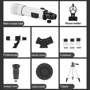 BORWOLF-HIGH DEFINITION PROFESSIONAL ASTRONOMIC TELESCOPE, 333X to see the moon and stars, monocular for bird observation, 40070 8 Main Telescope Sales - №1