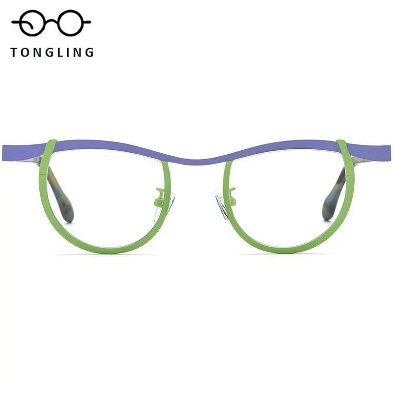 2026-new-high-quality-fashion-women-colorful-titanium-acetate-round-glasses-retro-men-handcrafted-unique-artistic-eyeglass-frame