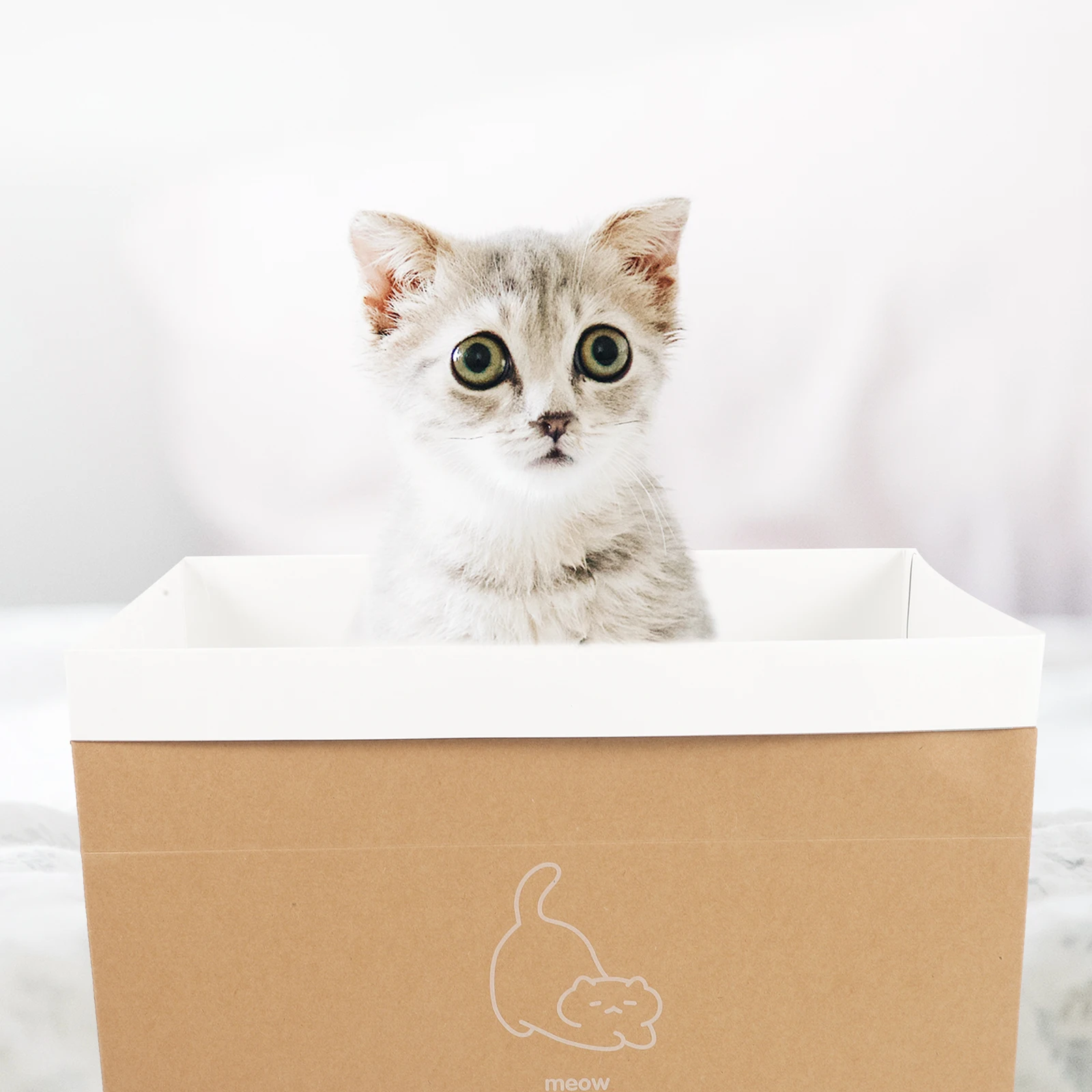 

1 Set Scratching House Corrugated Kraft Paper Durable Wear-Resistant Nest Breathable Cat Bed Small Cat House Indoor Outdoor