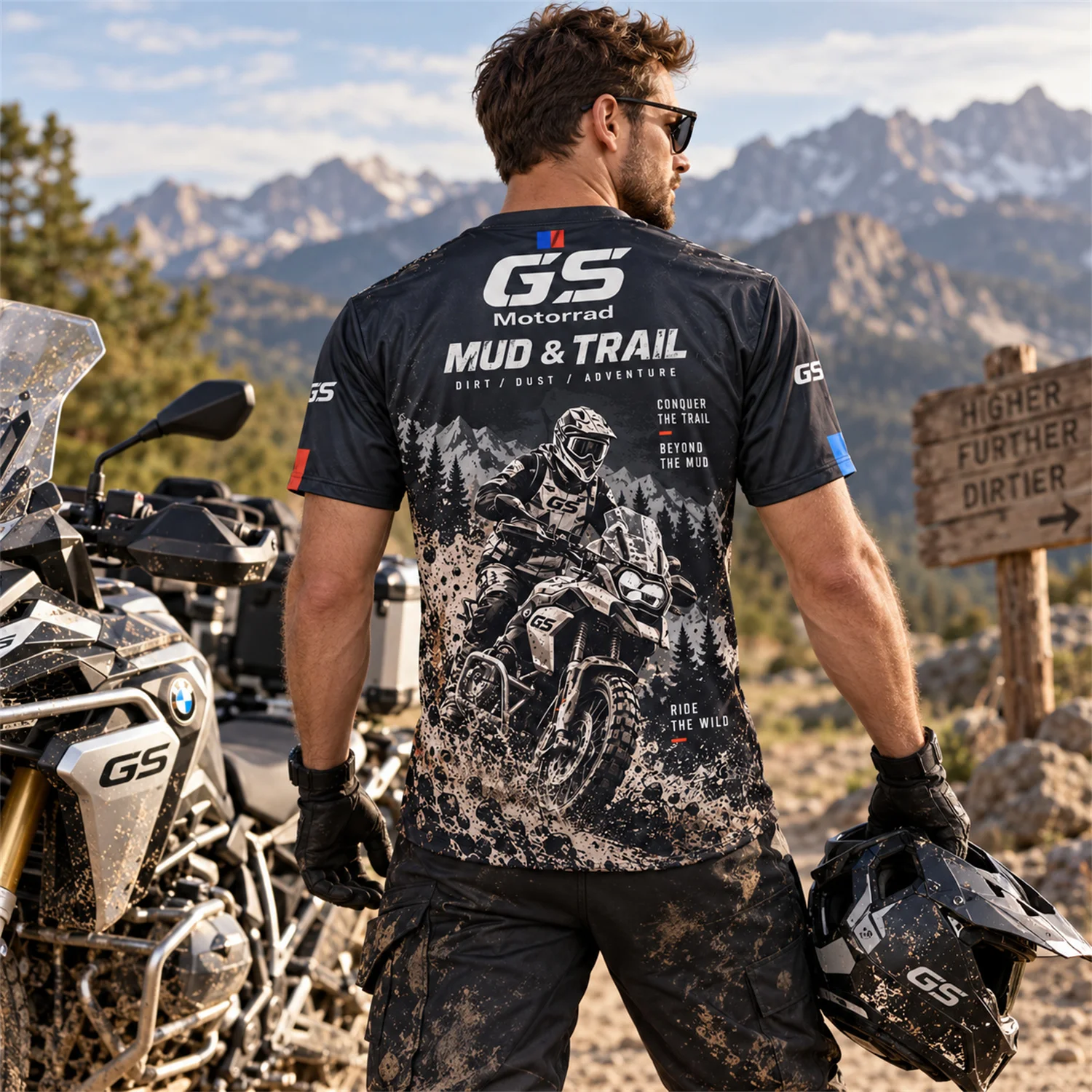 Outdoor Sports Adventure - Men's T-shirt Summer Crew Neck Short