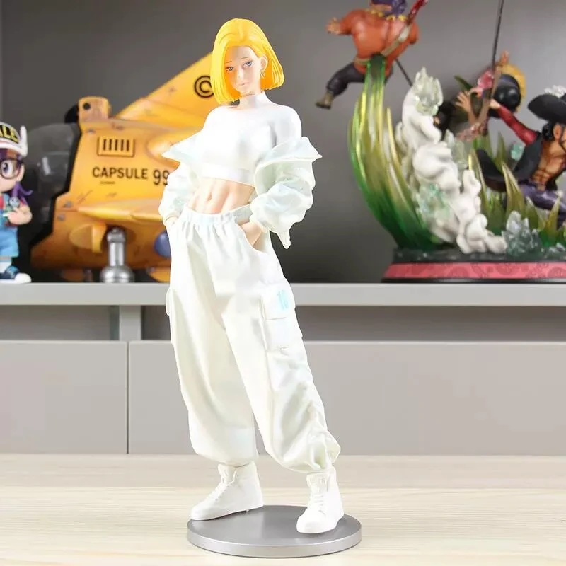 

Статуя Dragon Ball Человек на 18-й подставке Красивая ручка Аниме Красивая девушка Настольная анимационная декоративная статуя Подарочная игрушка
