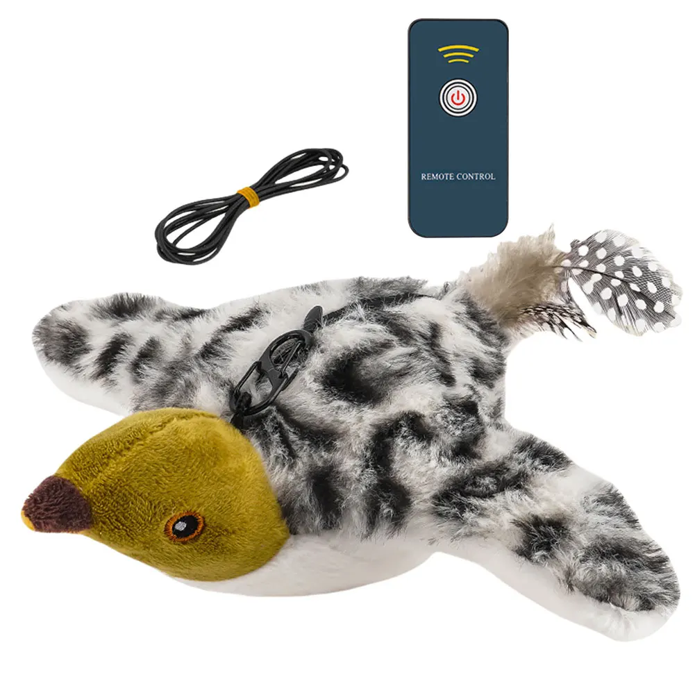 

Interactive Cat Toys Rechargeable Simulated Chirping Bird Cat Toy Bird Chirping Cat Toy for Indoor Cats Kitten